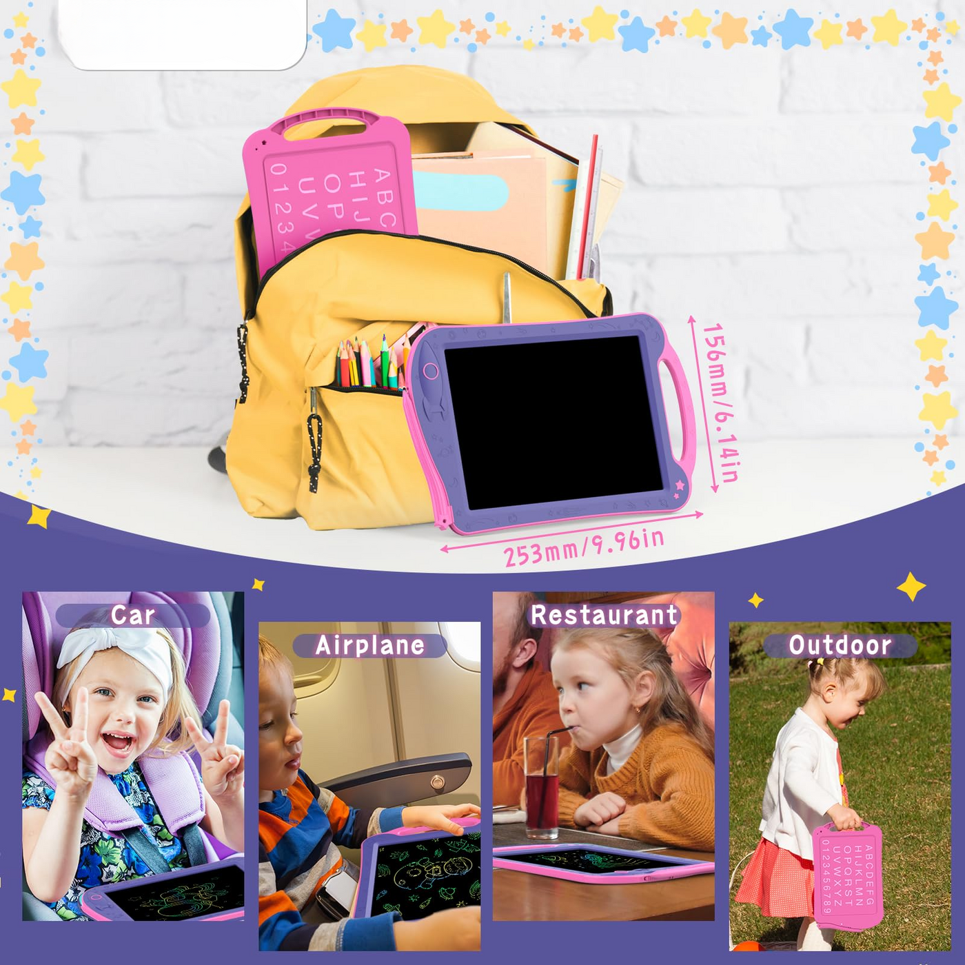 Planches à dessin pour enfants, tableau d'écriture LCD