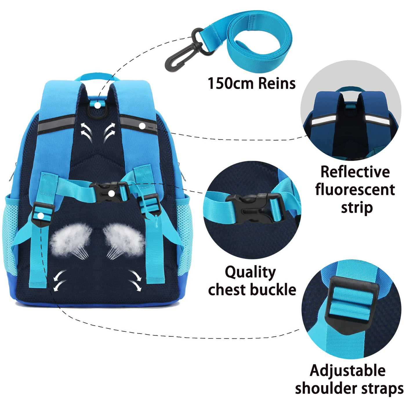 Kinderrucksack klein Kleinkind Schultasche Kindergarten Rucksack