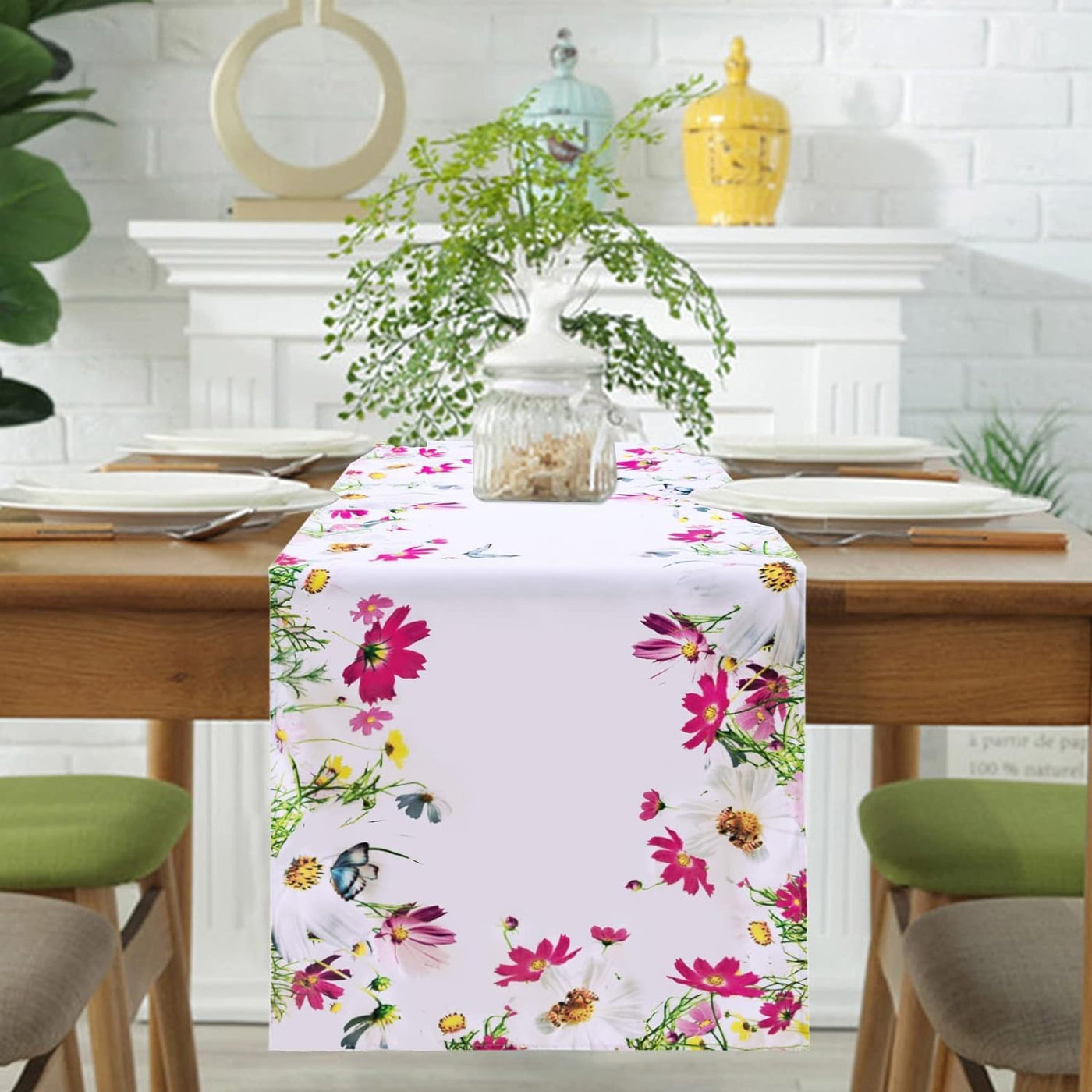 Chemin de table en lin Chemin de table lavable