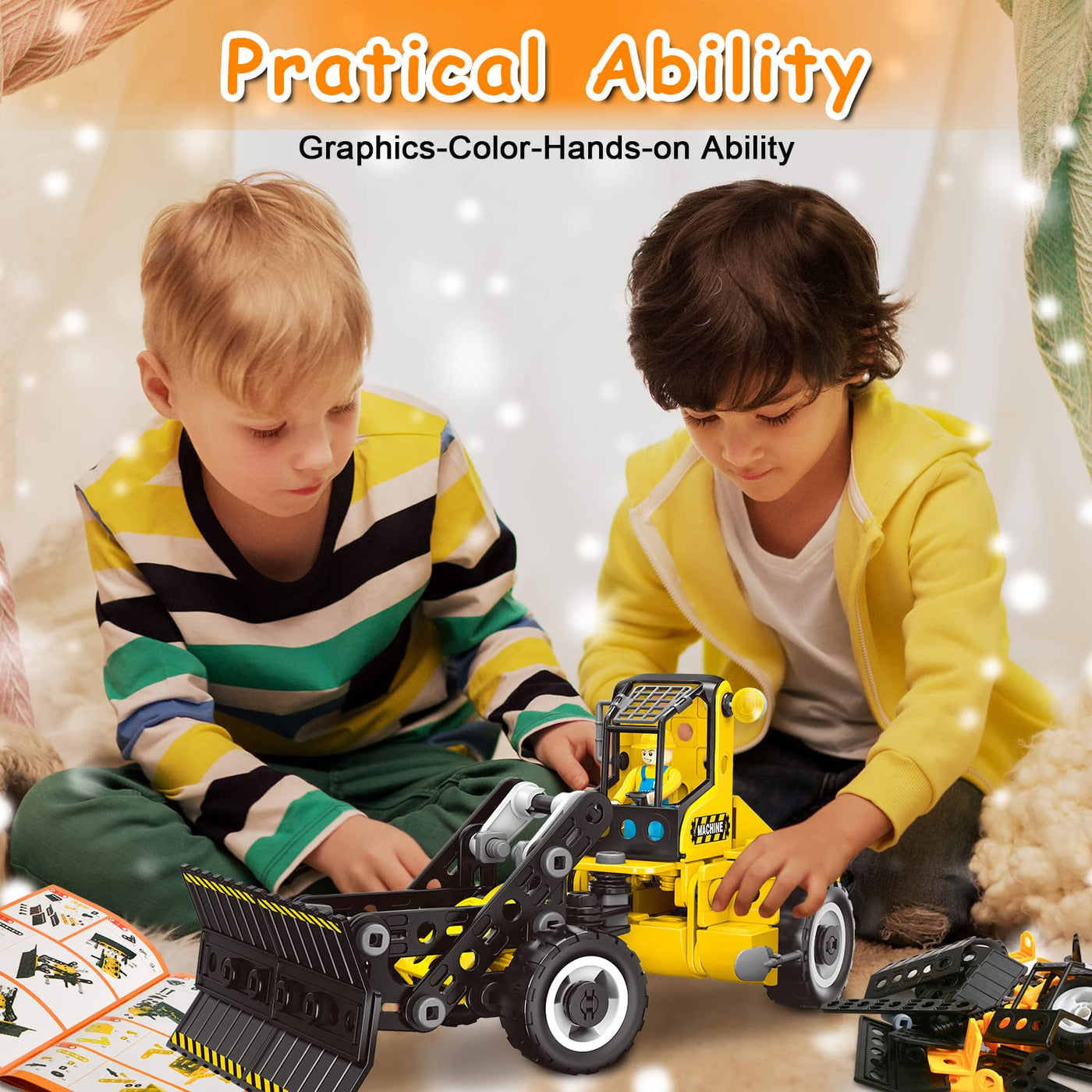 Jouets de Construction Jouets d'ingénierie 6 en 1