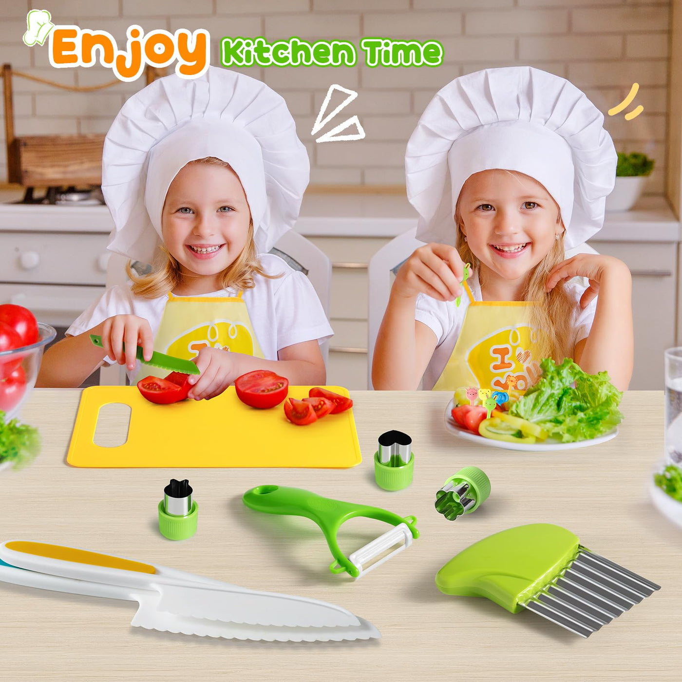 Children's knife 27-piece children's safety chef's knife kitchen knife set for cutting and cooking fruit or vegetables