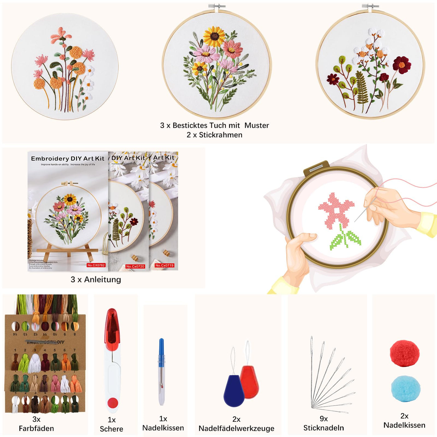 Kit de broderie pour débutants