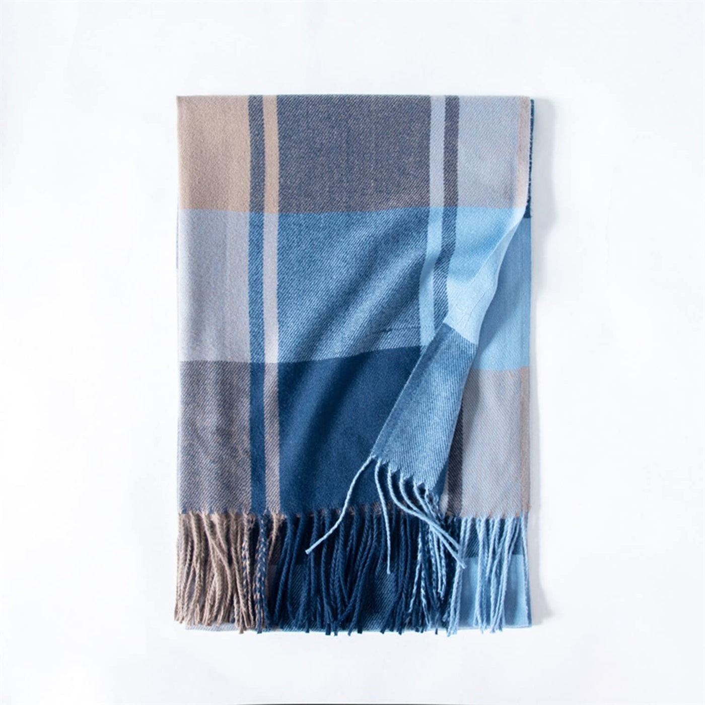 scarf thick knitted scarf plaid neckerchief scarf poncho