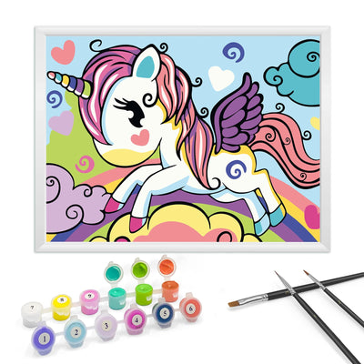 Peinture par numéros pour enfants avec cadre