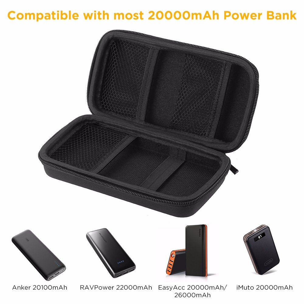 Power Bank Case Bag MP3 Player Accessories Portable Devices Electronics Organizer Cable Bag Case Travel