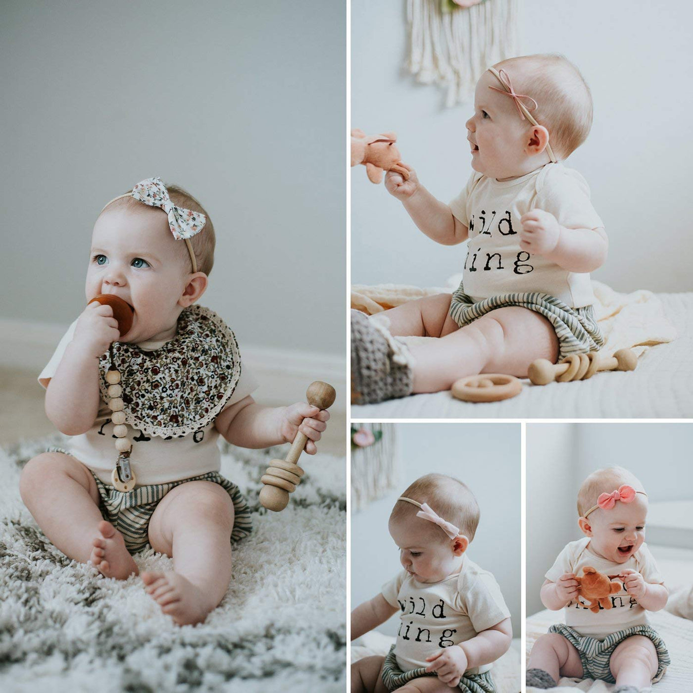 Serre-tête pour bébé Serre-tête en nylon pour bébé