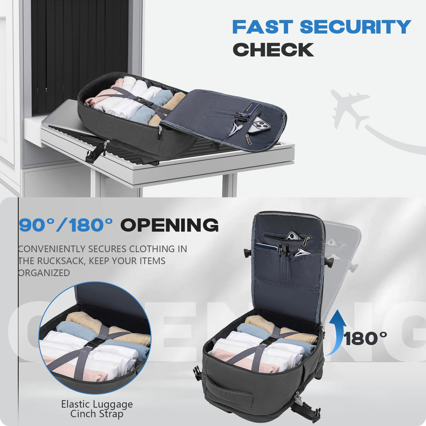 Hand luggage, Travel Backpack Underseat