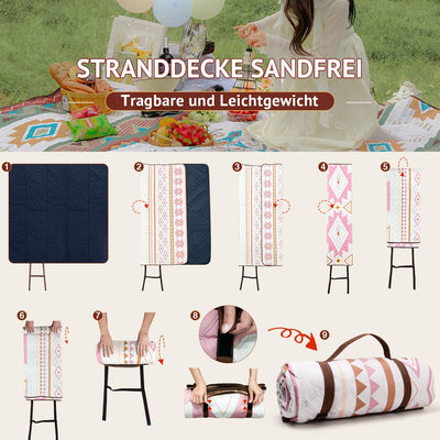 Picknickdecke Reise Campingdecke Reisedecke