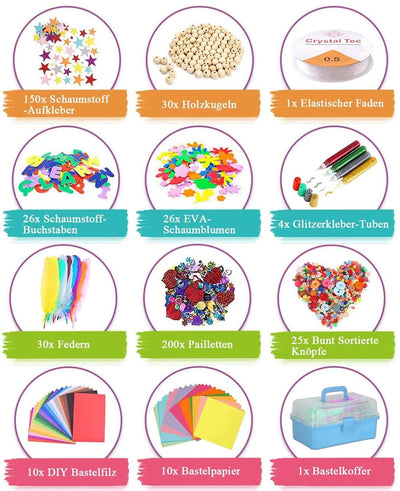 Craft kit children,  DIY craft kit children, craft supplies scrapbooking, craft supplies for children craft kit