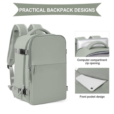 Sac à dos pour avion Bagage à main Sac à dos Cabine Sac à dos étanche pour ordinateur portable Sac à dos de voyage