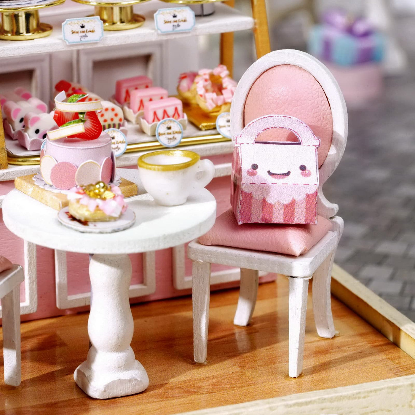 Kit de Maison de Poupée Maison Miniature BRICOLAGE Maison de Poupée Miniature avec Meubles Kit de Maquette de Maison Miniature