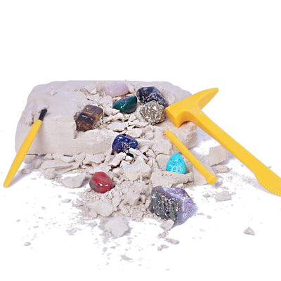 Gemstone Digging Set Christmas Gifts 12 Colorful Gemstones