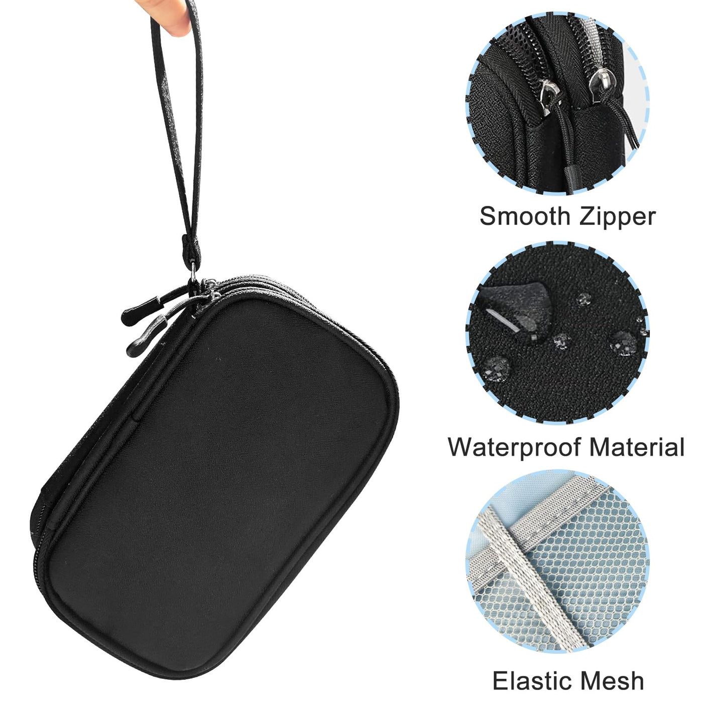 Travel Accessories Organizer Bag, External Waterproof Electronics Bag Organize