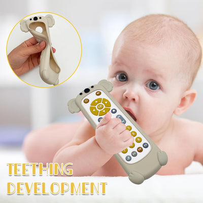 Baby remote control toy, musical toys for babies with English/French/Spanish, educational toy with songs and sounds