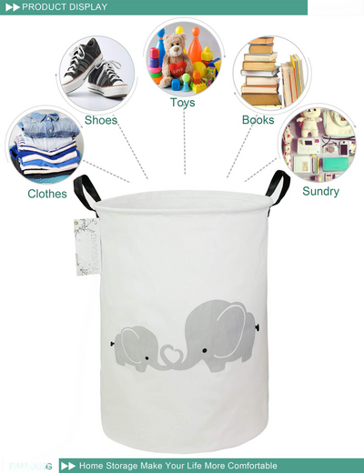 Laundry basket for children's room linen foldable large storage baskets