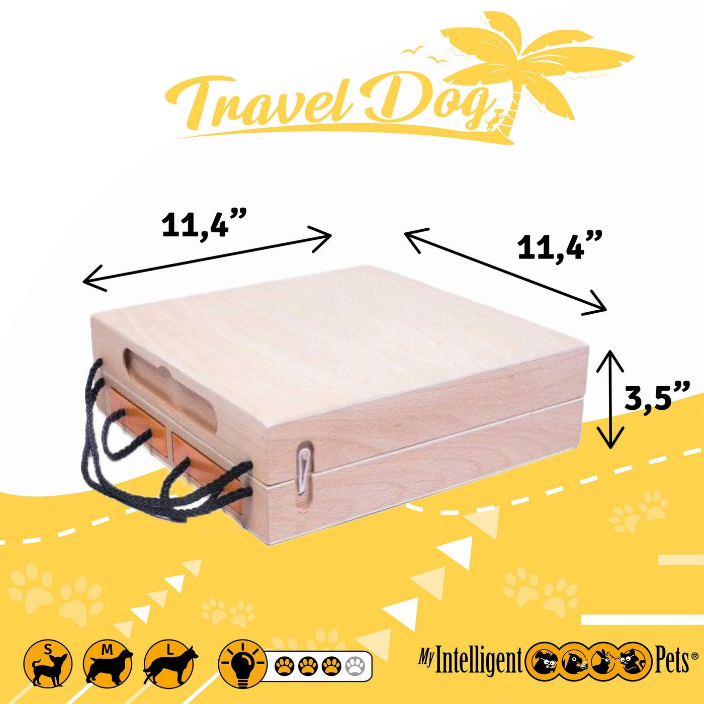 Jouet interactif en bois pour chien Jouet pour chien petit et grand chien Jouet pour chien