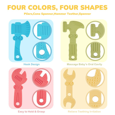 Beißring für Babys, Kauspielzeug, Greifspielzeug, Beißspielzeug