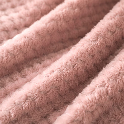 Couverture douillette Couverture en polaire super douce et chaude pour le canapé et le lit avec motif gaufré, couverture douillette et confortable