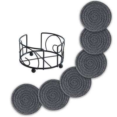 Glass coaster drinks cup coaster set