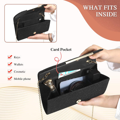 Sac de soirée, sac à main à la mode, pochette de mariage élégante, sac à chaîne enveloppe