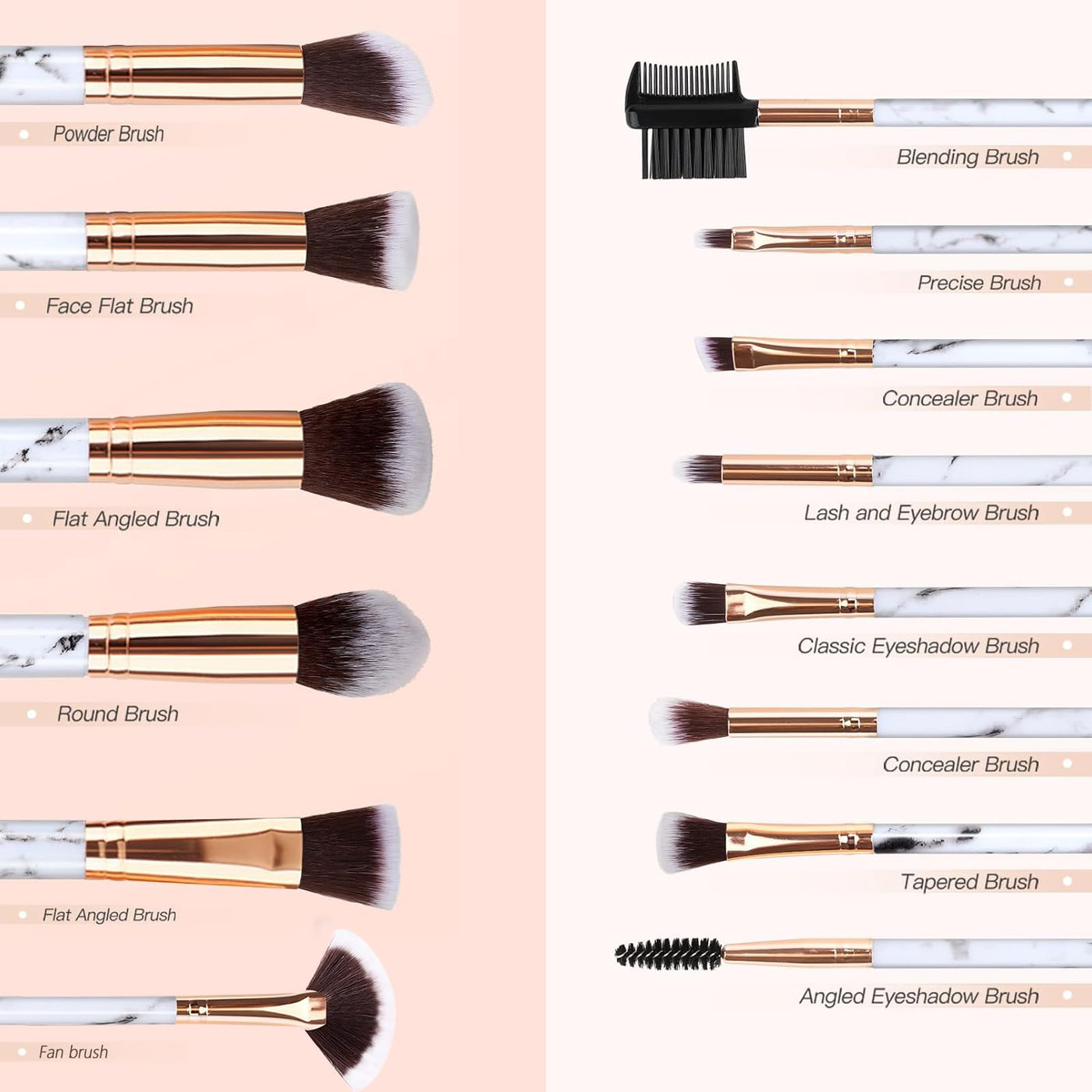Make up Brushes 14 pieces