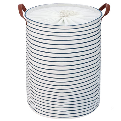 Foldable Round Storage Laundry Baskets, Cotton