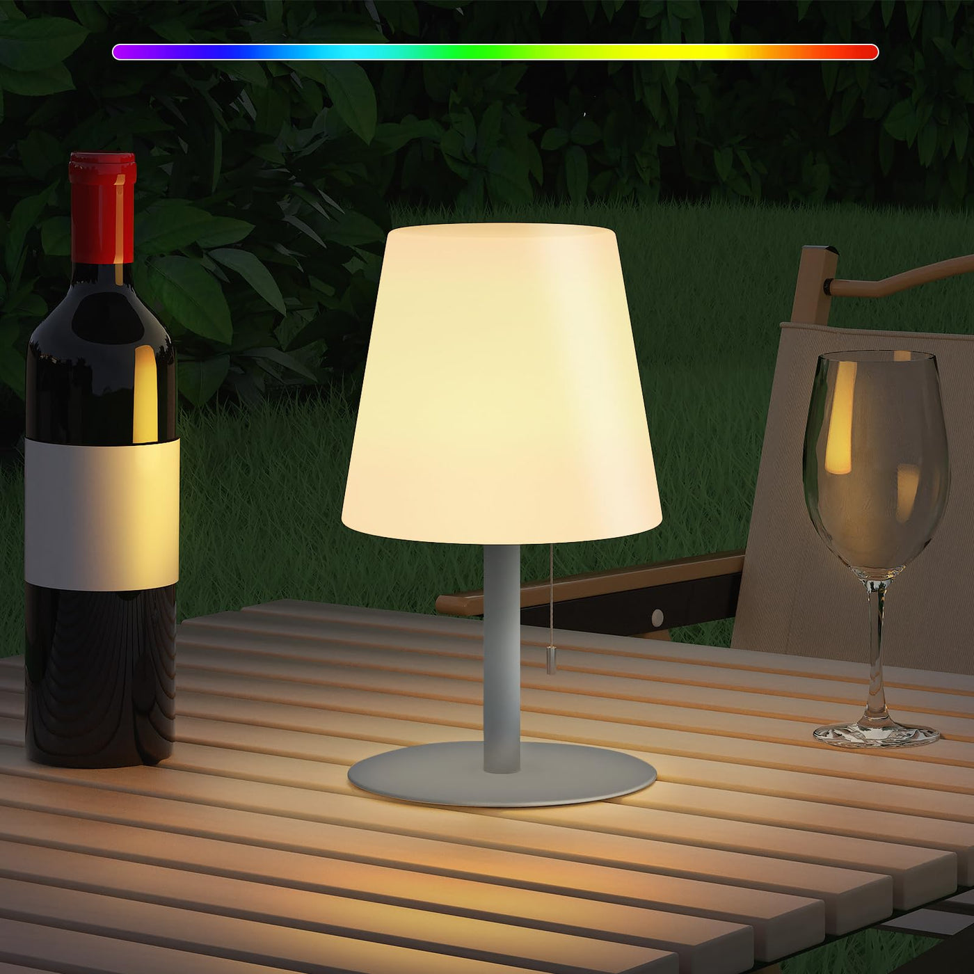 LED Outdoor Table Lamp with 8 Colors Cordless Lamp