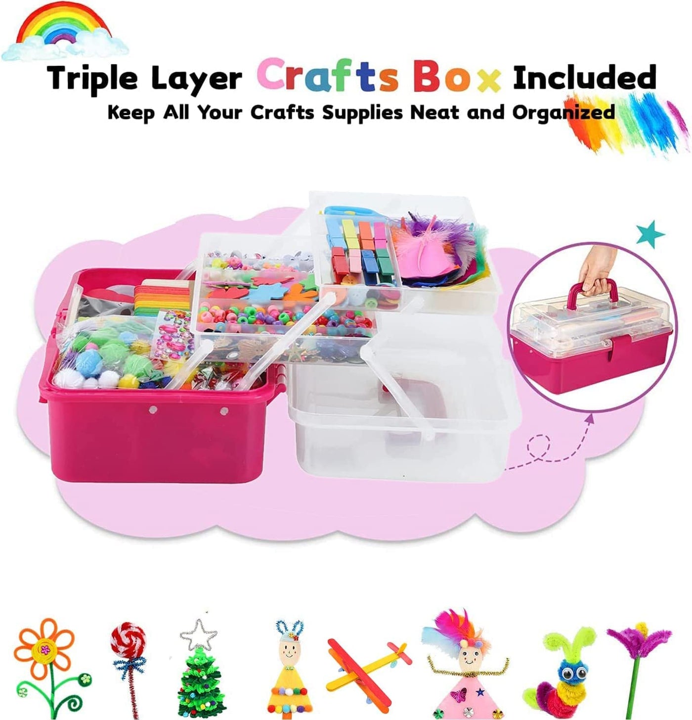 Craft kit children,  DIY craft kit children, craft supplies scrapbooking, craft supplies for children craft kit