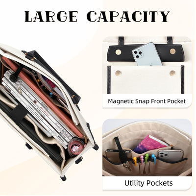 Sac à Main Shopper Grande Toile Grand Sac fourre-tout