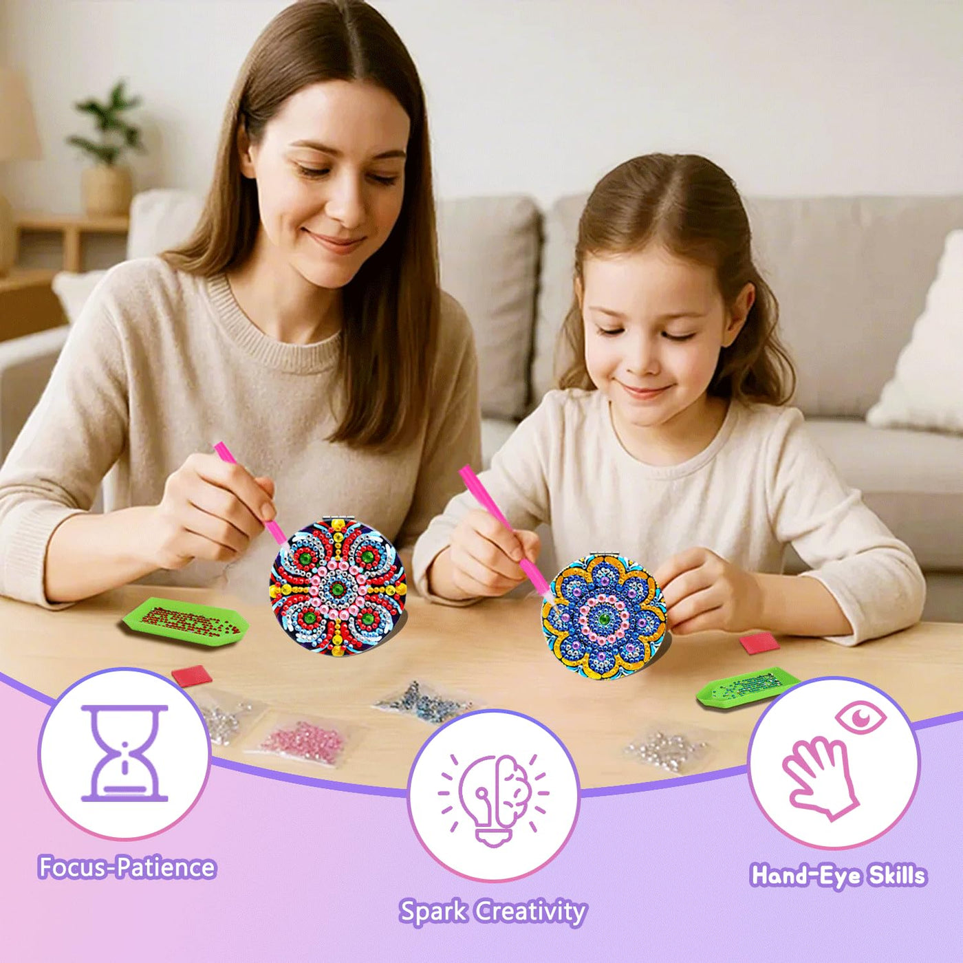 Miroir de poche Diamond Painting