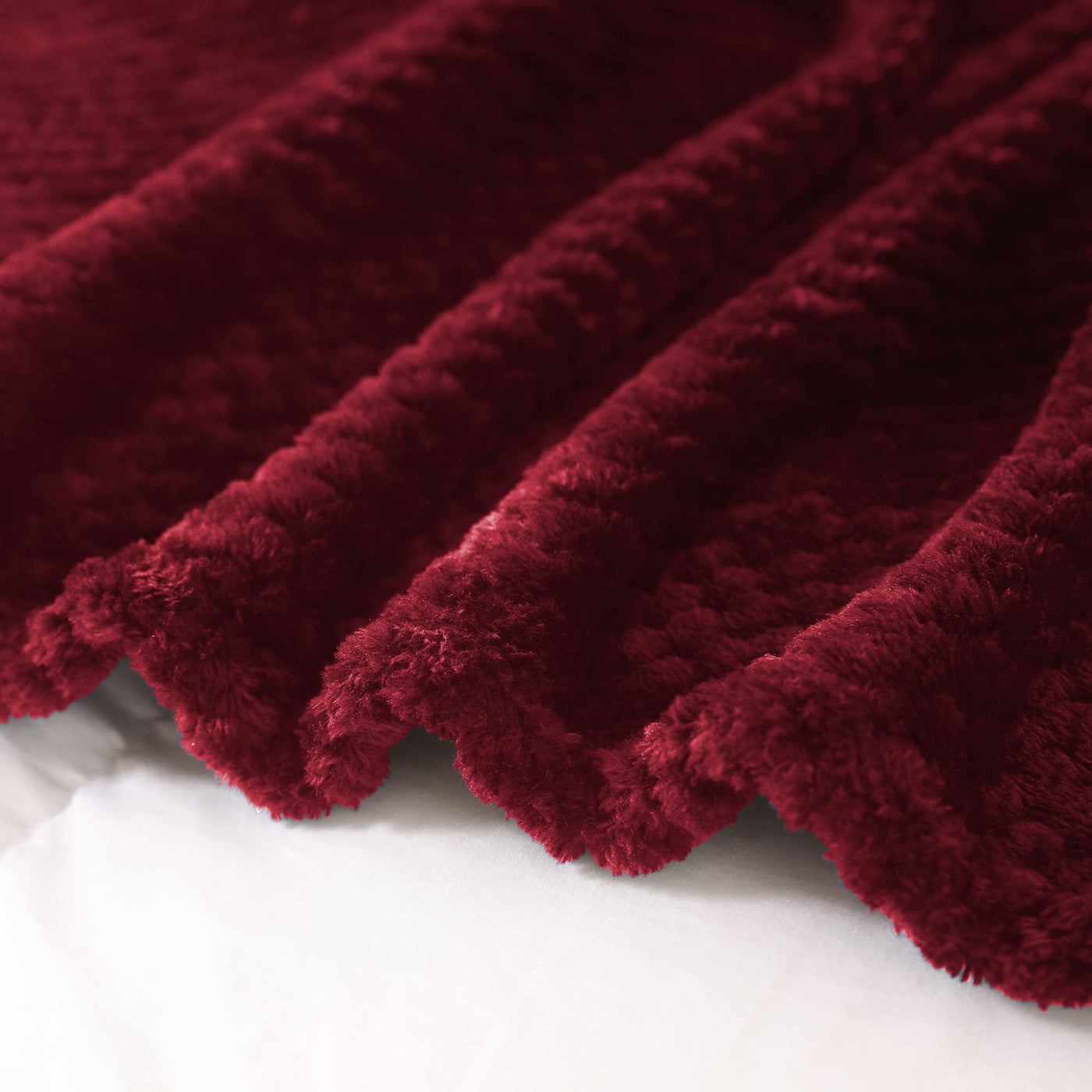 Couverture douillette Couverture en polaire super douce et chaude pour le canapé et le lit avec motif gaufré, couverture douillette et confortable