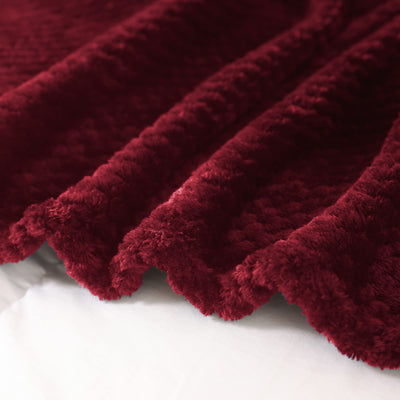 Couverture douillette Couverture en polaire super douce et chaude pour le canapé et le lit avec motif gaufré, couverture douillette et confortable