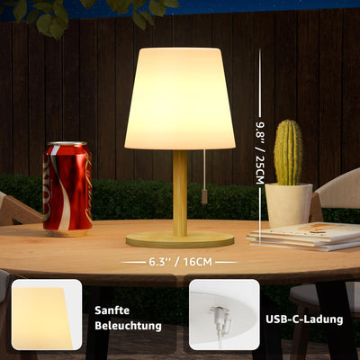 LED Outdoor Table Lamp with 8 Colors Cordless Lamp