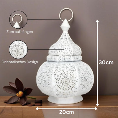 Oriental lantern for outdoors as a garden lantern, or indoors as a lantern