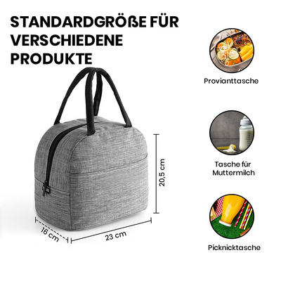 Kühltasche, Lunchbag, Thermotasche mit Folienfutter, isolierte Lunchbag