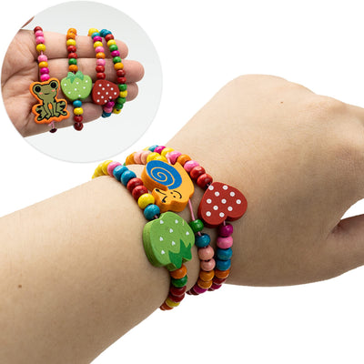 Bracelet Colourful bracelets children wooden