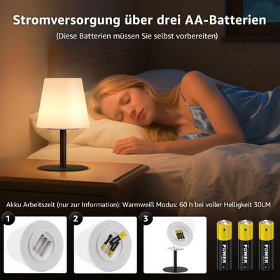 LED Outdoor Table Lamp with 8 Colors Cordless Lamp