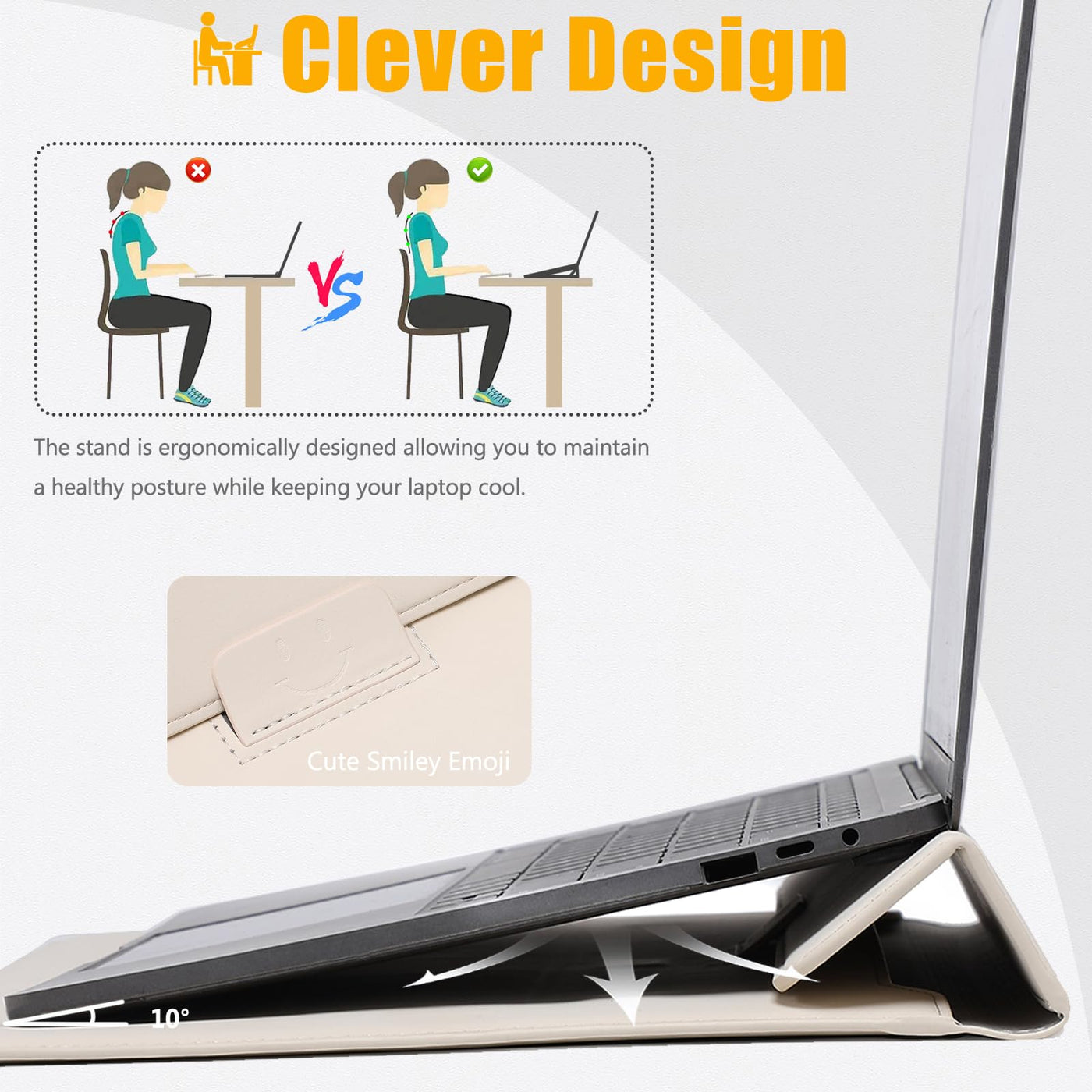Laptoptasche Laptoptasche mit Standfunktion