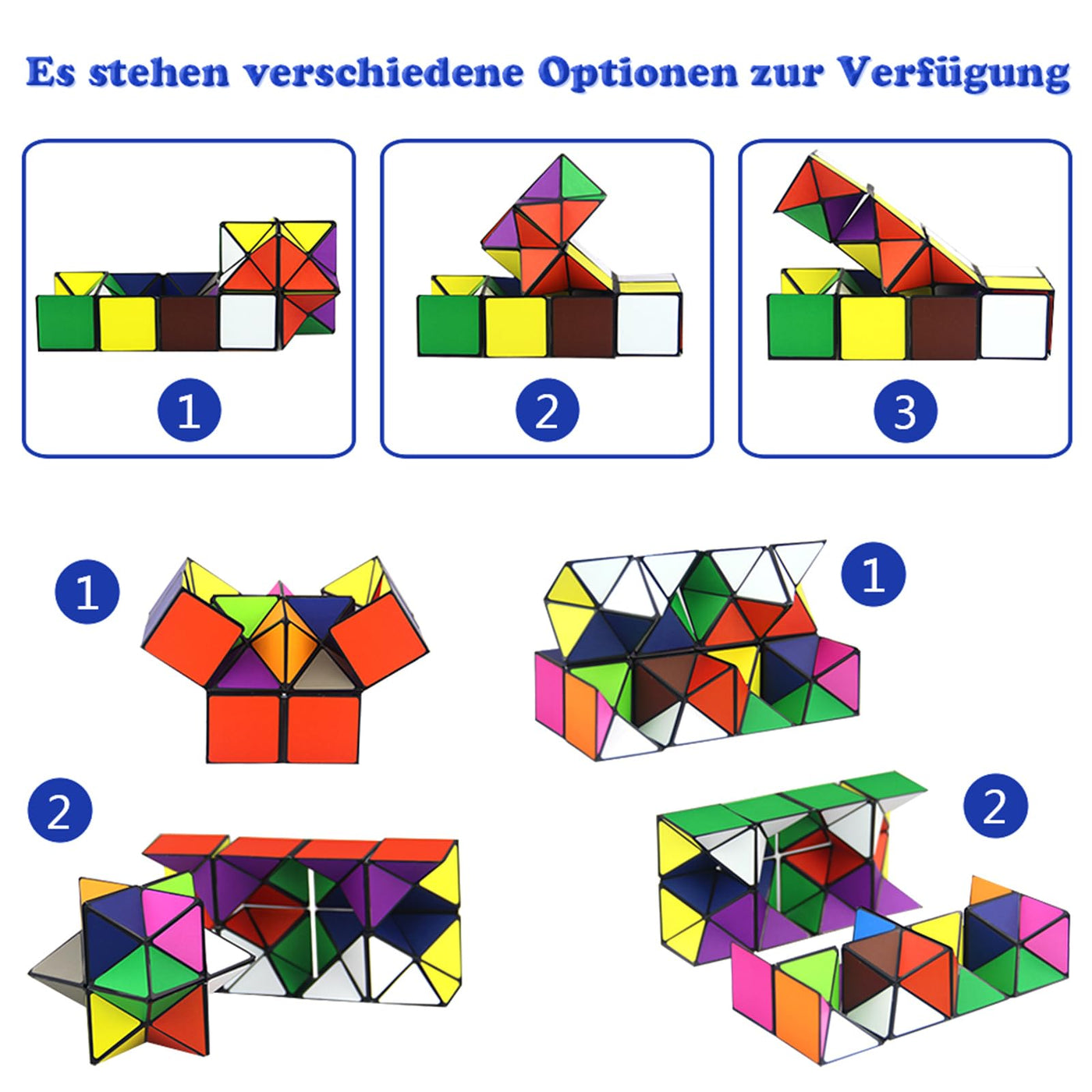 Transformationswürfel Magische Puzzle-Würfel für Kinder und Erwachsene