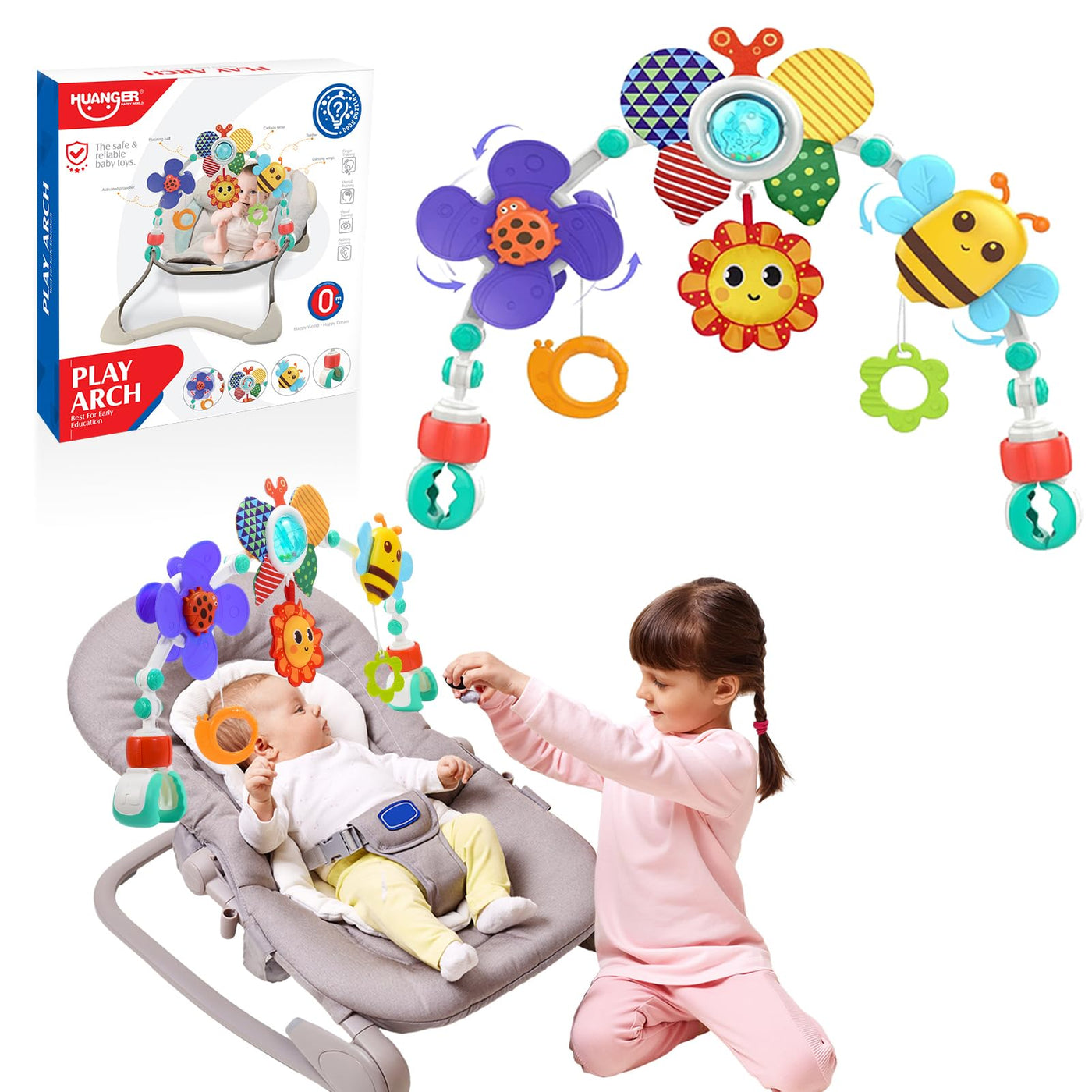 Jouet pour chariot de bébé chaîne pour chariot de bébé chaîne pour chariot de bébé cadeau siège auto pour bébé jouet pour nouveau-né