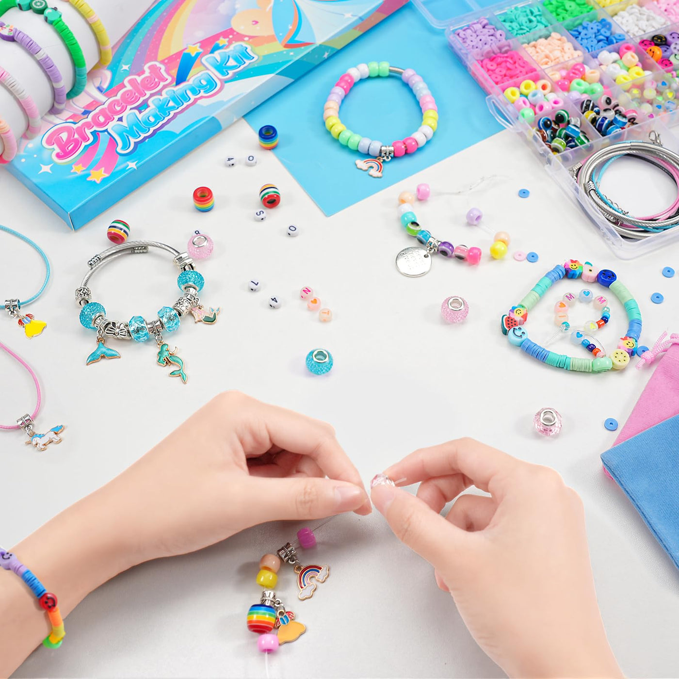 Filles d'inscription à l'école, Perles de bricolage pour Bracelets, Perles pour Enfiler de l'Artisanat, Fabriquez-vous, Licorne