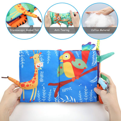 Baby cloth book, 2 pieces baby soft picture book bath book cloth book cuddle book