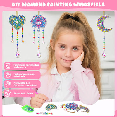 Craft kit kids wind chimes craft set kids diamond