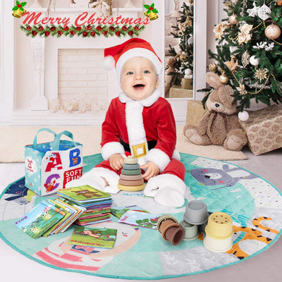 Jouet à empiler avec anneaux,Tour à empiler et anneaux de dentition pour jouer à empiler,Jouet de dentition à presser pour bébé