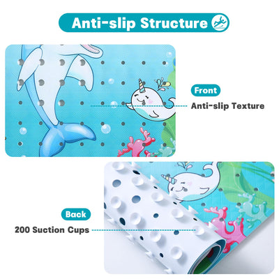 Children's bath mat, non-slip shower mat