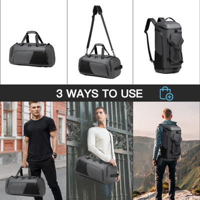 Sports bags with shoe compartment