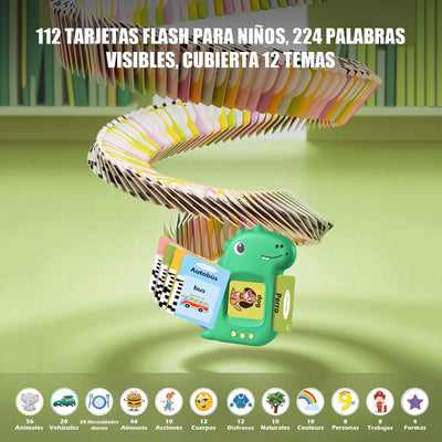 Sprechende Flashcards Spanisch lernen für Kinder im Vorschulalter 112 Blätter 224 Wörter