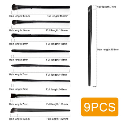 Eye Shadow Makeup Brush 9 Pieces