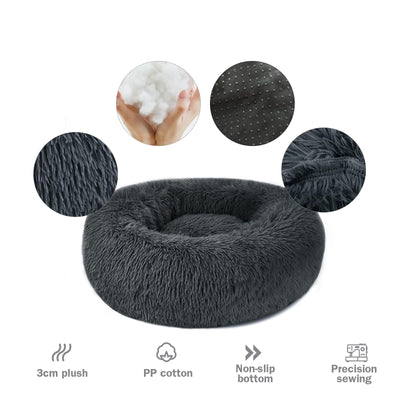 Lit pour chat Lit pour chien Rond et duveteux - Donut Coussin pour chat Coussin pour chat Panier pour chat Lavable