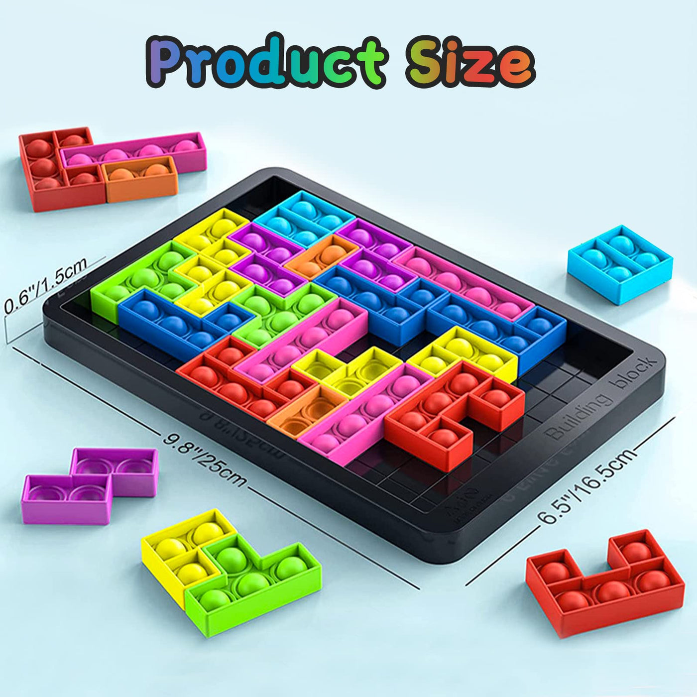 Tetris Silikon Puzzle Brettspiel, Zappelphilipp Stressabbau Spielzeug Spiele